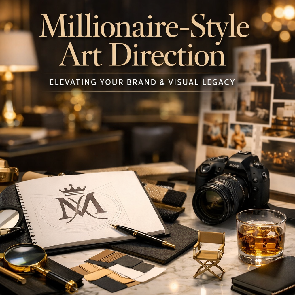 Dirección de Arte Millionaire-Style: Elevando su Marca y Legado Visual