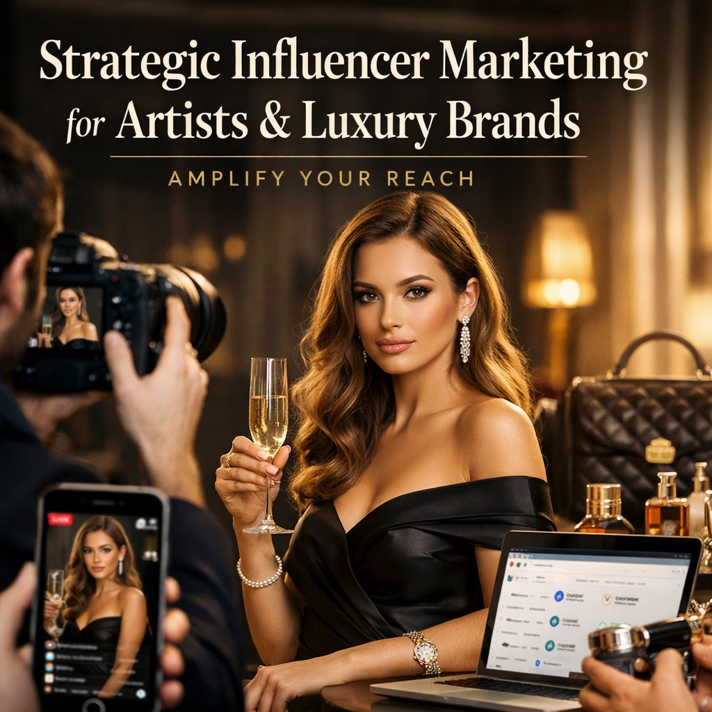 Marketing de Influencia Estratégico para Artistas y Marcas de Lujo: Amplifique su Alcance