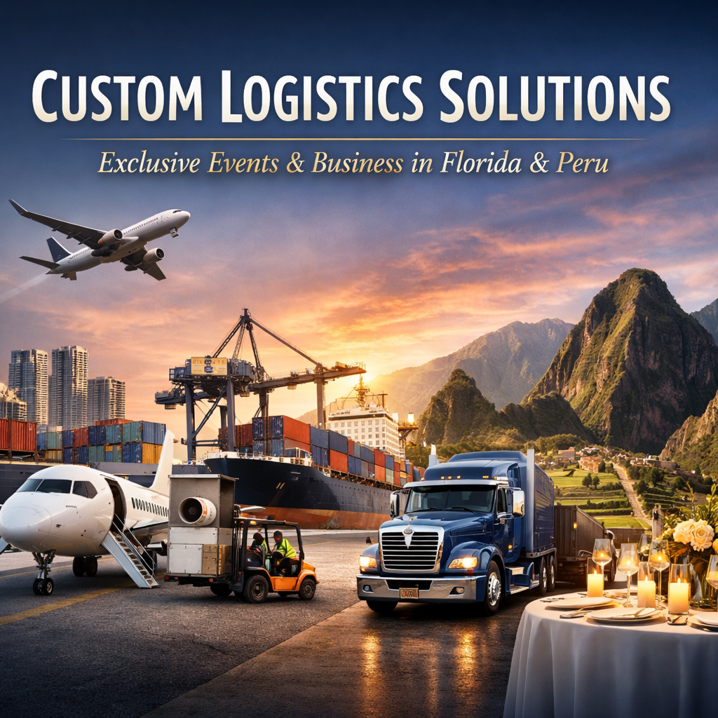 Soluciones Logísticas A Medida: Eventos Exclusivos y Negocios en Florida y Perú